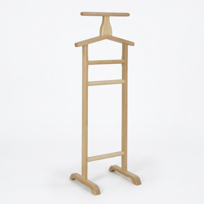 Porte-vêtements portemanteau sur pied en bois massif fait main nouveau
