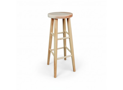 Tabouret rond Tabouret en bois Tabouret en bois massif Repose-pieds Chaise Tabouret de bar