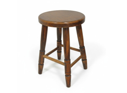 Tabouret Tabouret en bois Tabouret de salle à manger Bois de hêtre Massif Marron 46 cm