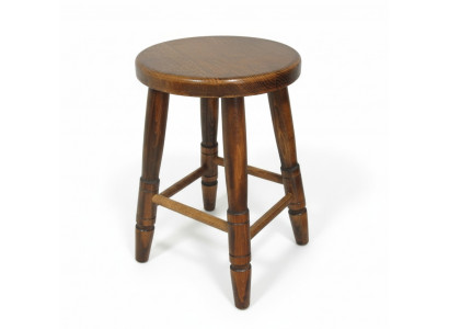 Tabouret Tabouret en bois Tabouret de salle à manger Bois de hêtre Massif Marron 46 cm
