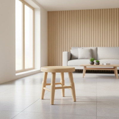 Tabouret Tabouret en bois Tabouret Tabouret en bois Pin massif Meuble fait main Chaise neuve