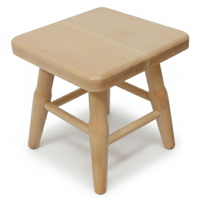 Tabouret Tabouret en bois Chaise en hêtre massif Tabouret en bois massif neuf