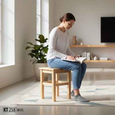 Tabouret en bois massif Tabouret en bois véritable Tabouret en bois Siège de chaise Banc neuf nouveau Banc de siège