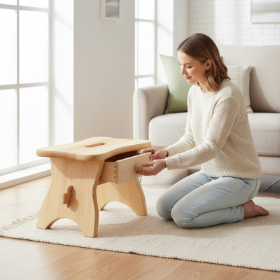 Repose-pieds Pin Repose-pieds en Bois Massif Repose-pieds Tabouret Massif Repose-pieds en Bois Massif