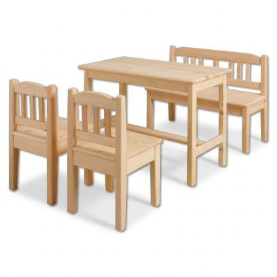 Groupe de sièges pour enfants 4 pièces, ensemble de meubles pour enfants, chaise pour enfants, table pour enfants