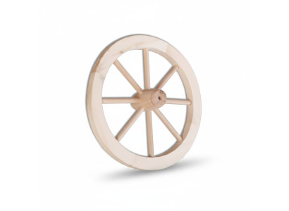 Roue en bois Dekorad Ø 30 cm roue à rayons roue de charrette décoration de jardin décoration de magasin en bois massif