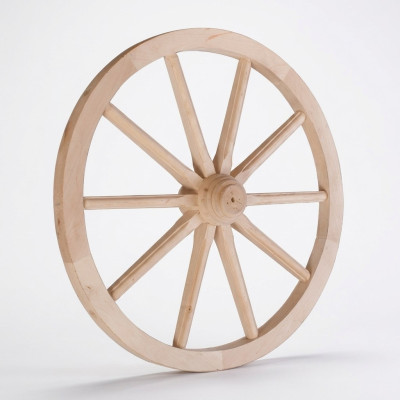 Roue en bois Dekorad Ø 60 cm roue à rayons roue de chariot décoration de jardin décoration de magasin décoration nouvelle