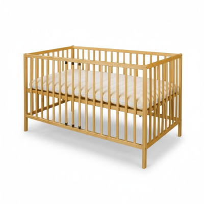 Lit de bébé Lit d'enfant 120x60 Bois massif Meubles en bois Meubles faits à la main