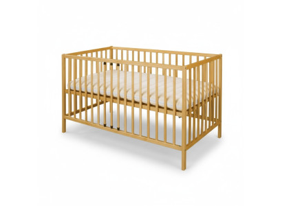 Lit de bébé Lit d'enfant 120x60 Bois massif Meubles en bois Meubles faits à la main