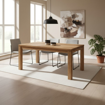 Table à manger Groupe de tables Salle à manger Salon Suite Bois Design Tables 140x90cm