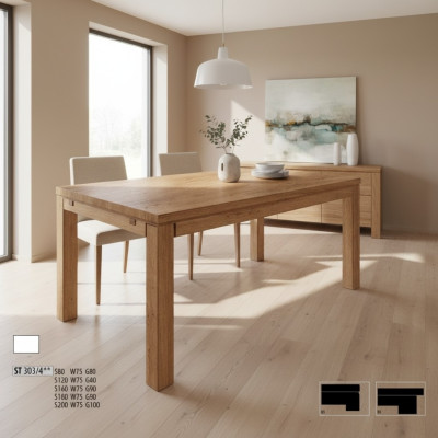 Table moderne Table à manger Bois Table en bois Salle à manger Table de salon Bois massif nouveau