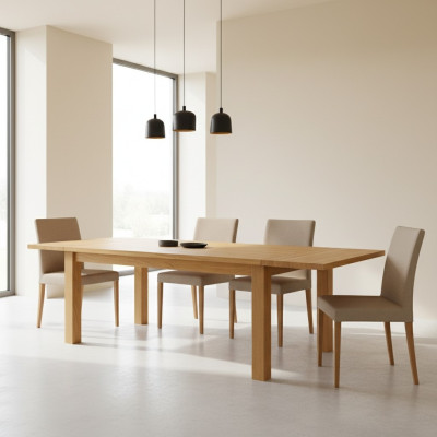 Table Table à manger Bois massif Table en bois Tables Salle à manger 160x80cm Bois massif neuf