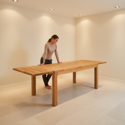 Table à manger en bois Tables Salle à manger Salon Table en bois massif 140x90cm Tables à manger Massif