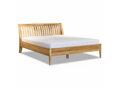 Lit complet en bois Vrai lit en bois massif Lit simple 120x200 Lit pour senior Lit artisanal