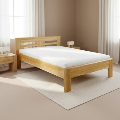 Lits Lit en bois Lit en vrai bois Style de design d'hôtel Solide 120x200 Chambre