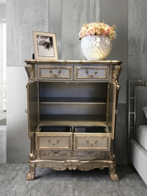 Buffet Buffet Commode Véritable artisanat Bois Baroque Rococo Buffet Commode