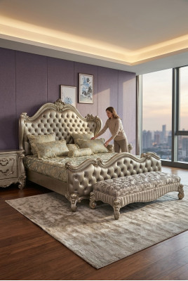 Lit Design Lit Double Lits Luxe Classique Baroque Rococo Chesterfield