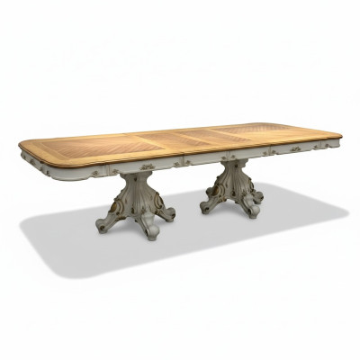 Style rococo baroque Mobilier Table de salle à manger Tables Suite de salle à manger Sculpté