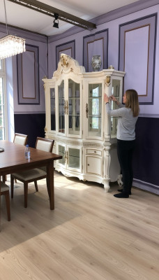Vitrine Armoire Vitrines Décoration Salon Afficher des armoires Conception baroque
