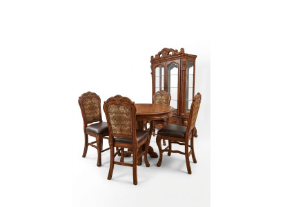 Salle à manger ronde Table ronde Tables en bois Ronde Classique Baroque Rococo Meubles neufs