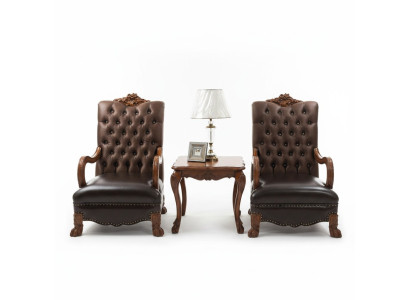 Canapé en cuir nouveau fauteuil Chesterfield Espanol diseñador silla relax tapicería tejido