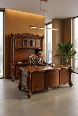 Bureau Chaise Bureau d'ordinateur Bureau de designer Tables de bureau Baroque Rococo