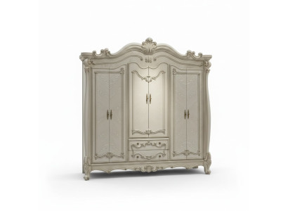 Style de garde-robe classique ou antique en bois pour chambre à coucher de style baroque