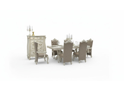 Table à manger royale Table en bois Tables classiques Baroque Rococo Salle à manger