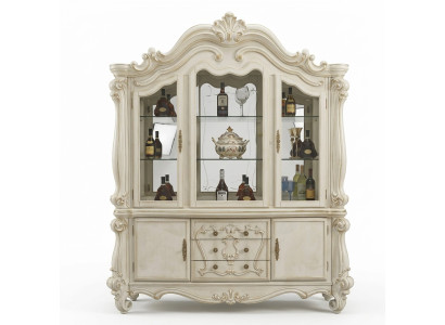 Vitrine de luxe vitrine de magasin vitrines garde-robe en verre de style antique baroque Rococo.