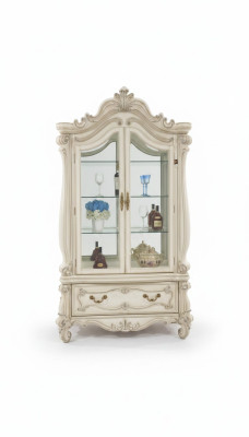 Buffet vitrine de luxe en verre style antique baroque rococo