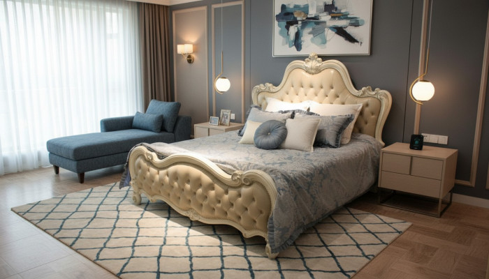 Lit design double luxe pour chambre à coucher décorative lits en cuir hôtel 180x200cm