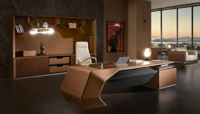 Ensemble de bureau de concepteur Salle de travail Étagère Table Armoire Ensemble complet Mobilier