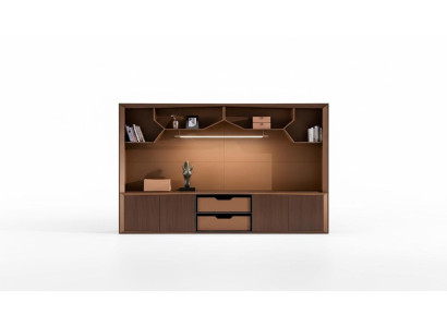 Étagère de fichiers de bureau en bois Armoire Étagères Placards Bureau Salon