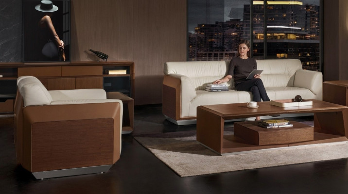 Ensemble de canapés 3 places Design Canapés Rembourrage Canapés Relax Modernes