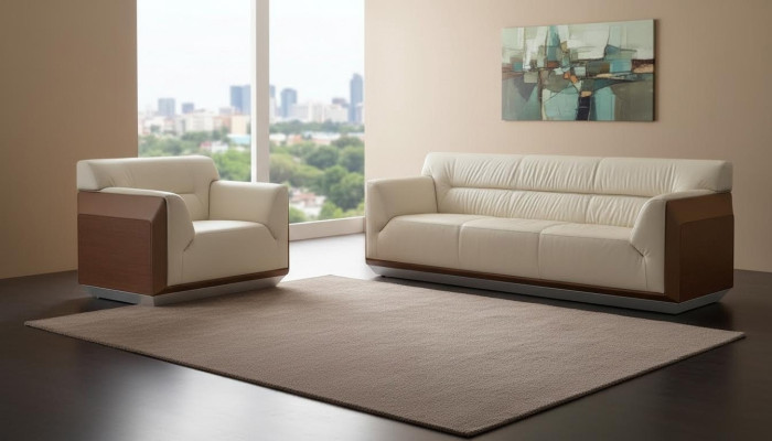 Ensemble de canapés 3 places Design Canapés Rembourrage Canapés Relax Modernes