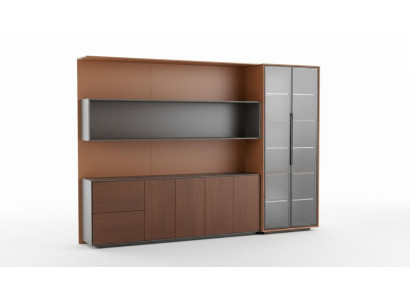 Bücher Akten Kleiderschrank Regal Wand Anwaltskanzlei Übungsunternehmen Büromöbel