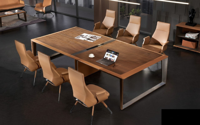 Table de conférence Moderne Cabinet d'avocats Tables de réunion Design de mobilier de bureau