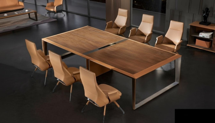 Tables de conférence de réunion de conception de luxe meubles de bureau 7 pièces.