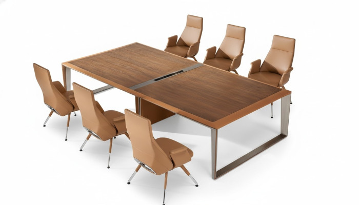 Tables de conférence de réunion de conception de luxe meubles de bureau 7 pièces.