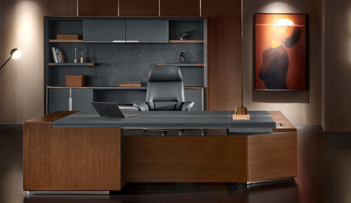 Ensemble de bureau Suite de bureau Table Chef Fauteuil Armoire Ameublement neuf