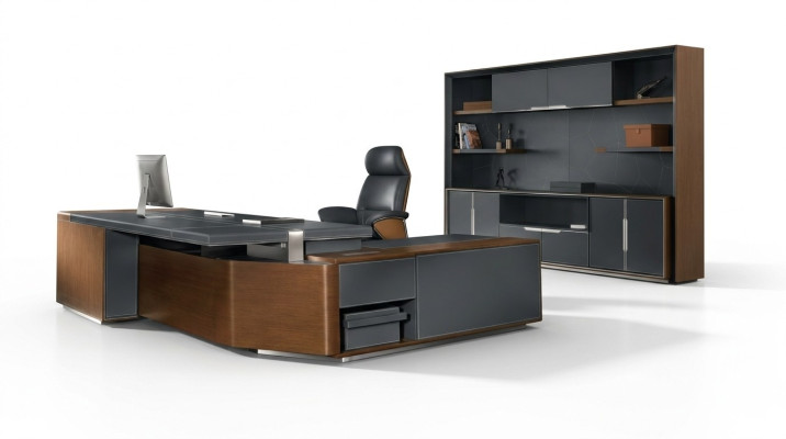 Ensemble de bureau Suite de bureau Table Chef Fauteuil Armoire Ameublement neuf