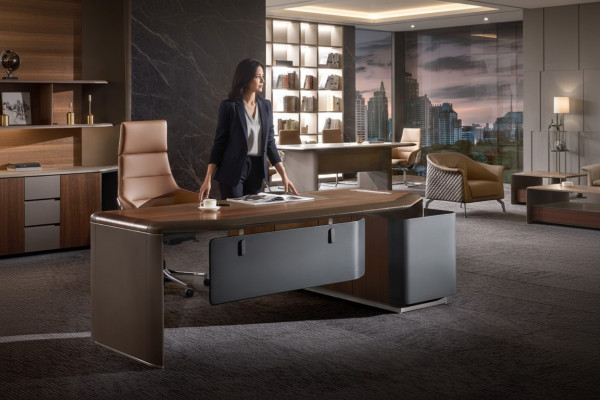 Table Bureau Mobilier de bureau Ensemble de meubles Fauteuil Tables 2 pièces.