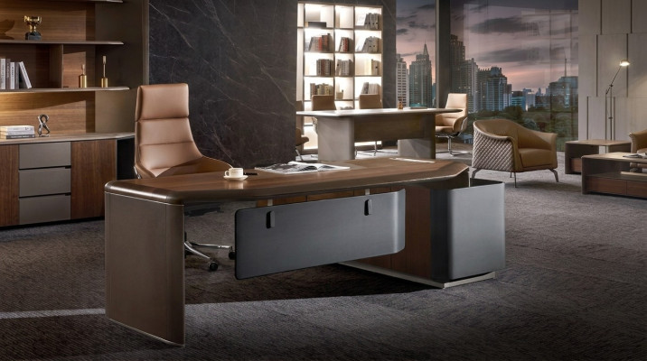 Table Bureau Mobilier de bureau Ensemble de meubles Fauteuil Tables 2 pièces.
