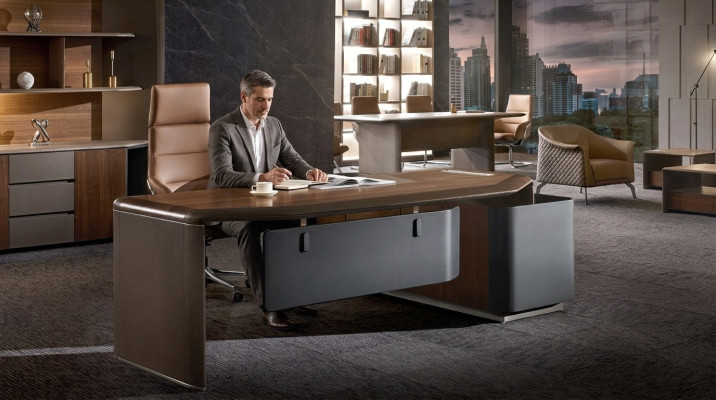 Desk Design Möbel Büromöbel Einrichtung Chef Boss Ecktische