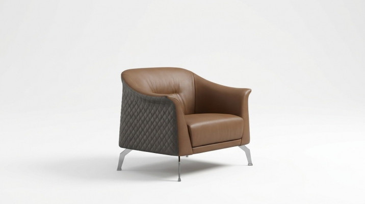 Fauteuil canapé en cuir TV 1 place Canapé Relax de luxe Revêtement simple place