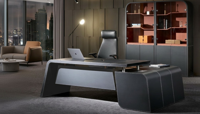 Bureau d'angle pour écrire au bureau, table de designer de luxe de classe de meubles