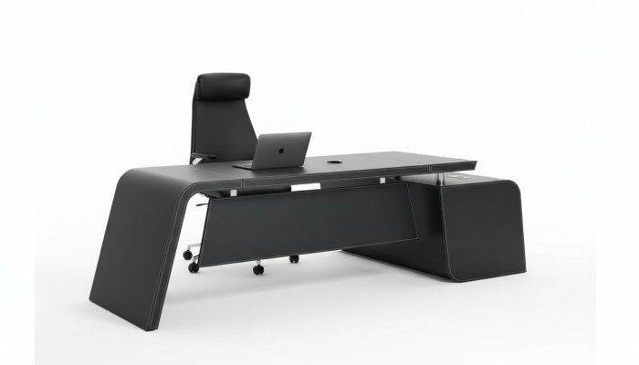 Bureau d'angle Fauteuil de bureau Mobilier de bureau Chef de salle Mobilier de chambre Ensemble de 2 pièces Tables
