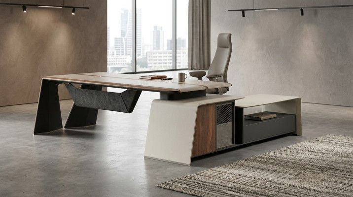 Bureau d'angle Chef de bureau Aménagement Mobilier Chambre Mobilier Design Bureaux