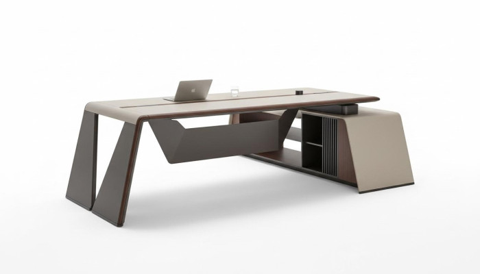 Bureau de design Bureau Chaise Aménagement de la table d'angle avec 2 chaises.