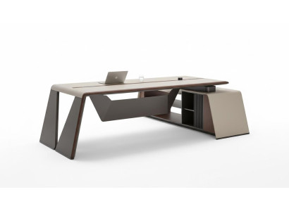 Bureau de design Bureau Chaise Aménagement de la table d'angle avec 2 chaises.